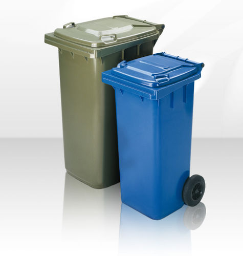 Contenedor de residuos de PEAD - MGB 2 - MATTIUSSI ECOLOGIA SPA - para residuos urbanos / con 2 ruedas