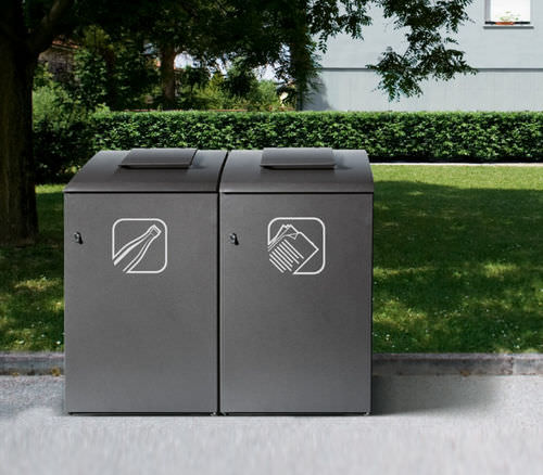 Cubo de basura de plástico - BIOX - MATTIUSSI ECOLOGIA SPA - de residuos industriales / de reciclaje