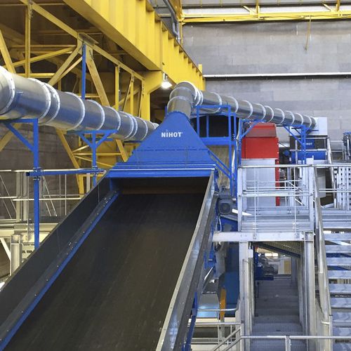 Separador de desechos - WSS  - Nihot Recycling Technology B.V.  - de aire / rotativo / de proceso