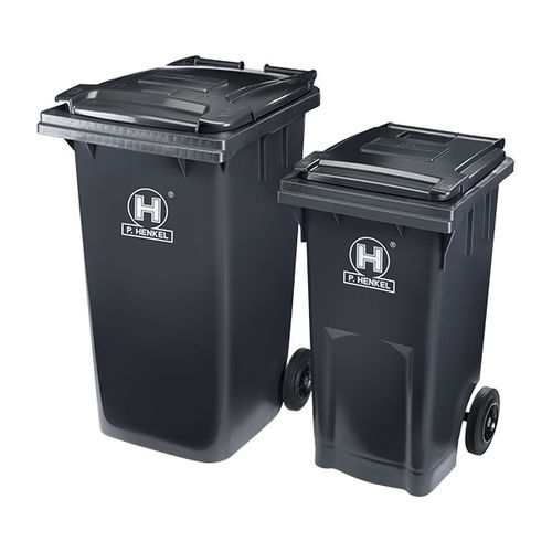 Cubo de basura con 2 ruedas - MGB S series - P. Henkel GmbH  - de PEAD / de residuos industriales / con tapa