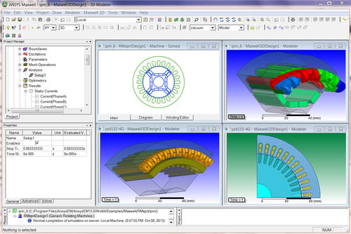Software de análisis - Maxwell - ANSYS - de simulación de campo electromagnético / de simulación electromagnética / de diseño