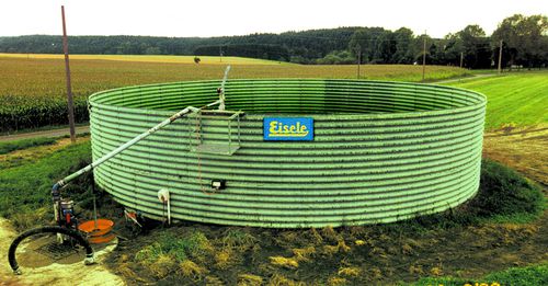 Silo de lodo - Pomot Sp. z o. o. (GmbH) Chojna  - galvanizado / de acero / para la agricultura