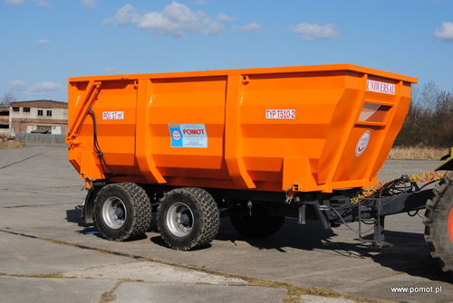 Remolque volquete - T510–2 - Pomot Sp. z o. o. (GmbH) Chojna  - para obras / en tándem / de acoplamiento