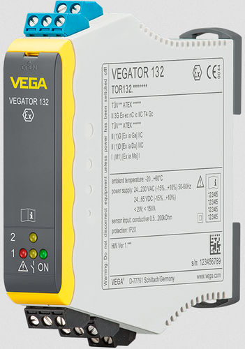 Acondicionador de señal multivías - VEGATOR 132 - VEGA Grieshaber KG - en riel DIN / para detección de nivel