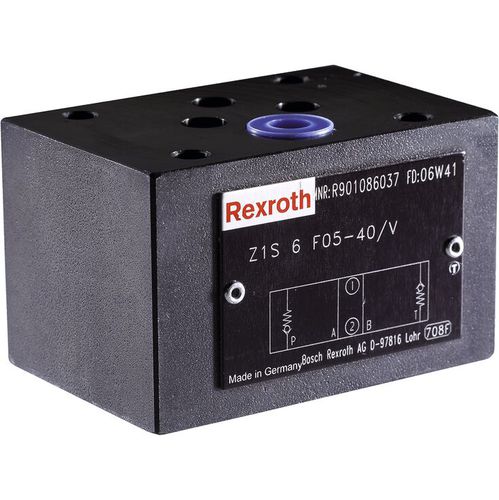Válvula de retención de globo - Z1S 6 series - Bosch Rexroth - Industrial Hydraulics - de estrangulación / de muelle / estándar