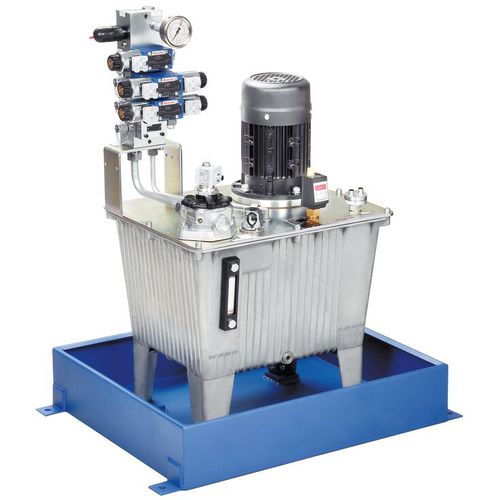 Grupo hidráulico con motor eléctrico - ABSKG series - Bosch Rexroth - Industrial Hydraulics - compacto / estacionario / pequeño