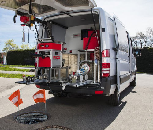 Vehículo de inspección - CROSS|LANDER - RICO Umwelttechnik GmbH - para la inspección de canalizaciones / con motor de combustión