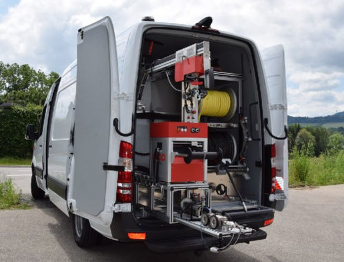 Vehículo de inspección - AQUA CROSS|LANDER - RICO Umwelttechnik GmbH - para la inspección de canalizaciones / con motor de combustión / con lavadora de alta presión