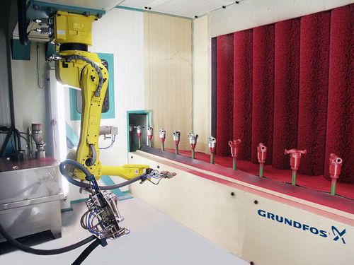 Cabina de pintura cerrada - Rippert GmbH & Co. KG - para piezas de recambio / con cortinas de agua / pintura fresca
