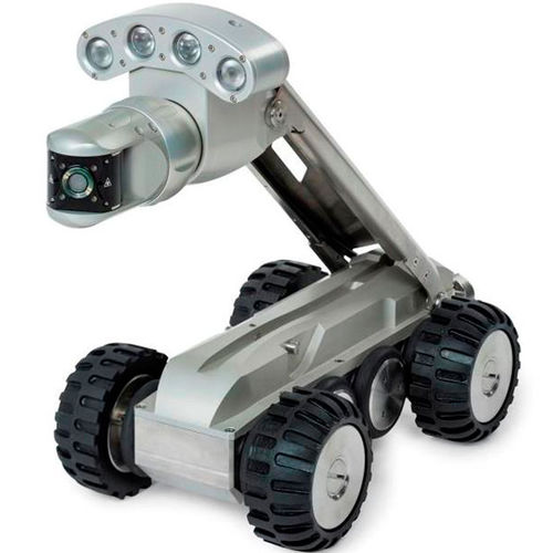 UGV para cámara de inspección de tuberías - FW 150 L series - Ritec Rohr-Inspektions-Technik GmbH  - iluminación con 4 leds de alta potencia