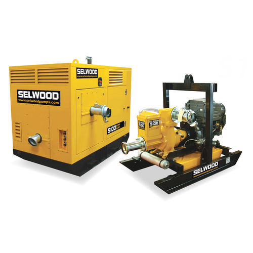 Bomba de vórtex - S100 - Selwood - para fangos / con motor diésel / autocebante
