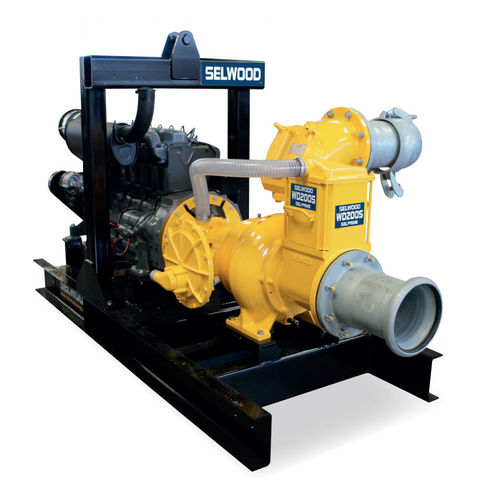 Bomba de vórtex - WD200S - Selwood - para aguas residuales / para fangos / con motor diésel