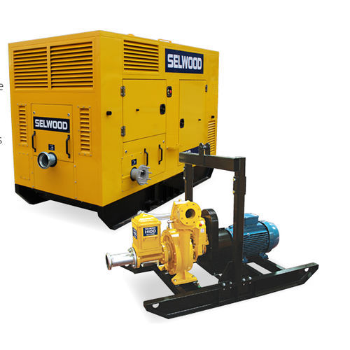 Bomba centrífuga - H100 series - Selwood - para aguas residuales / con motor térmico / autocebante