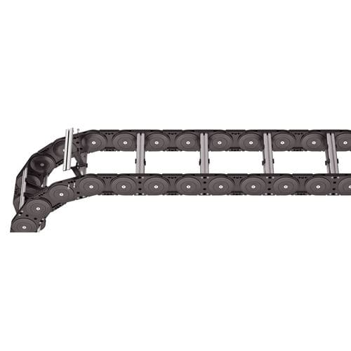 Cadena portacables abierta - XLC1650 RM - TSUBAKI KABELSCHLEPP - de acero / de plástico / de aluminio