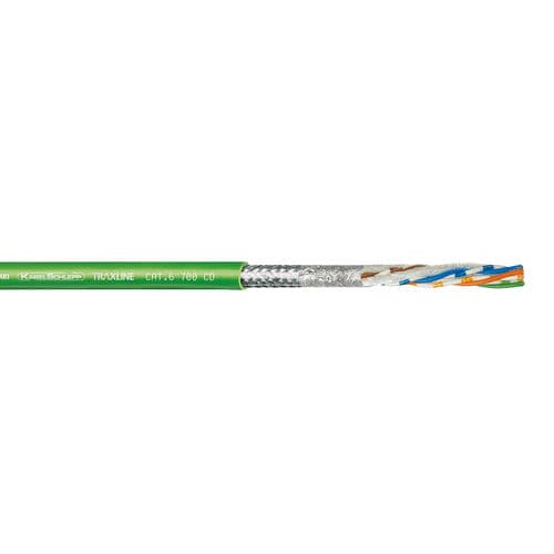 Cable óptico de datos - CAT.6 700 CD - TSUBAKI KABELSCHLEPP - Ethernet / blindado / antipropagación de fuego