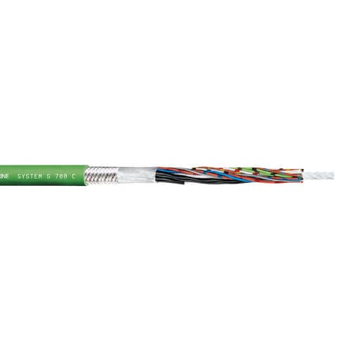 Cable óptico de datos - SYSTEM S 700 C - TSUBAKI KABELSCHLEPP - de alimentación / híbrido / blindado