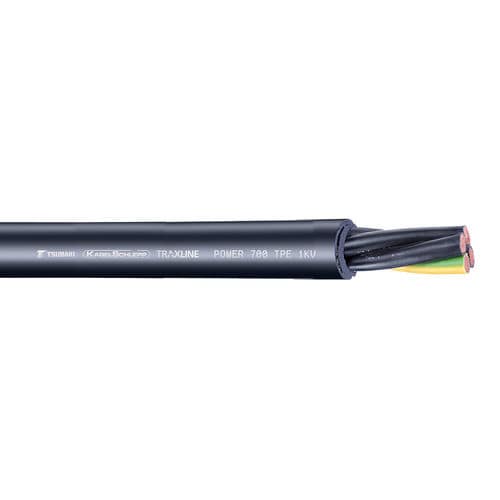 Cable eléctrico de alimentación - TRAXLINE® POWER 700 1 KV - TSUBAKI KABELSCHLEPP - antipropagación de fuego / resistente al aceite / resistente a los UV