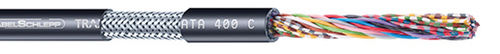 Cable óptico de datos - DATA 400 C - TSUBAKI KABELSCHLEPP - blindado / antipropagación de fuego / resistente a los UV