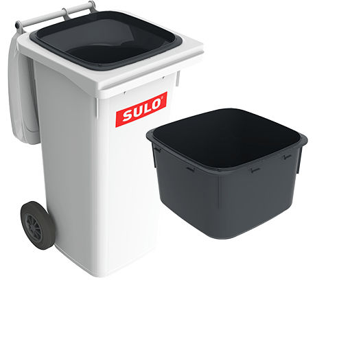 Contenedor de residuos de plástico - VARIO - SULO Umwelttechnik GmbH  - para residuos peligrosos / con tapa / con asidero