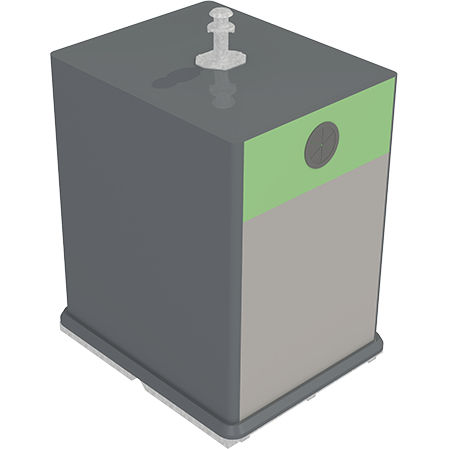 Contenedor de residuos de acero - MARTI - SULO Umwelttechnik GmbH  - para papel / de reciclaje / de seguridad