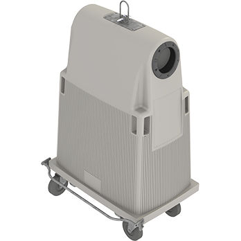 Contenedor de residuos de acero - MOVEA - SULO Umwelttechnik GmbH  - para papel / 4 ruedas
