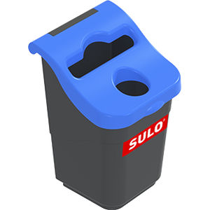 Cubo de basura de plástico - BUROCITY - SULO Umwelttechnik GmbH  - para residuos domésticos / para papel / con tapa redonda
