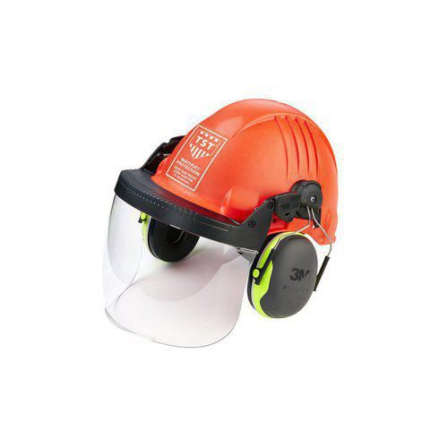 Casco para bombero - 5102068 - TST Sweden AB  - EN 397 / EN 166 / naranja