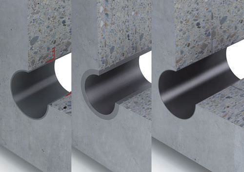 Tubería rígida para cables eléctricos - FU - UGA System-Technik - de acero inoxidable / de protección