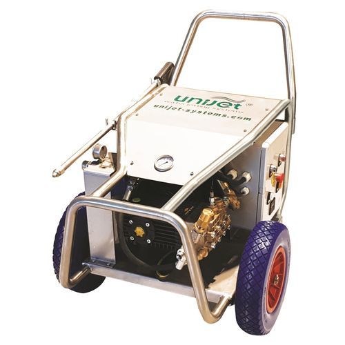 Limpiador de alta presión de agua fría - 500E15 JET - UNIJET SYSTEMS  - trifásico / móvil / de acero inoxidable