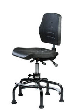 Silla giratoria asiento de poliuretano - max. 300 lb, 20'' - 37'' | VCHRDLXIND - Stanley Vidmar - respaldo de poliuretano