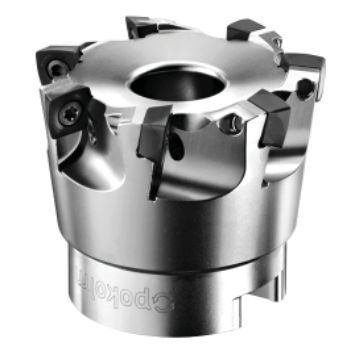 Fresa de dos cortes - QUADWORX® L - POKOLM Frästechnik GmbH & Co. KG - de plaquitas intercambiables / de desbaste / para acero