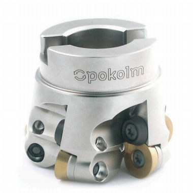 Fresa de dos cortes - HL series  - POKOLM Frästechnik GmbH & Co. KG - de plaquitas intercambiables / para corte