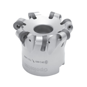 Fresa de dos cortes - SPINWORX® - POKOLM Frästechnik GmbH & Co. KG - de plaquitas intercambiables / de acabado / con recubrimiento