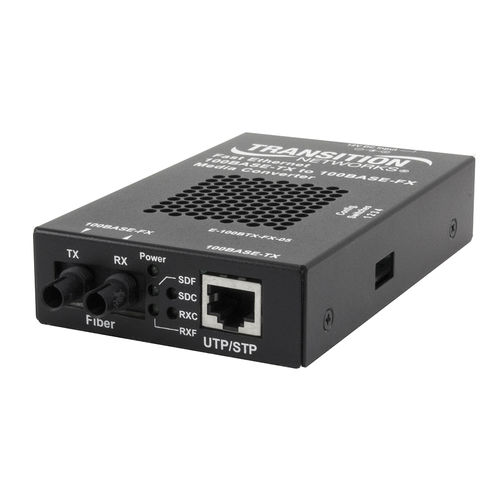 Convertidor de medios - E-100BTX-FX-05 Series - Nom du compte Lantronix - Ethernet