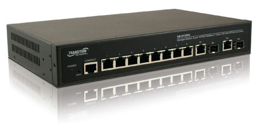 Conmutador Ethernet administrable - SM10T2DPA - Nom du compte Lantronix - 8 puertos