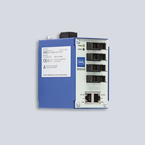 Convertidor de medios - 9721/13-11-14 - R. STAHL AG - Ethernet / de fibras ópticas / monomodo/multimodo