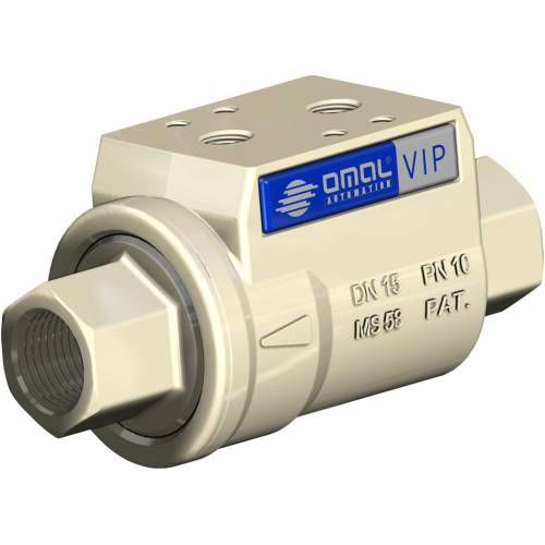Válvula coaxial - VIP - OMAL Spa - de pistón / con control neumático / de control