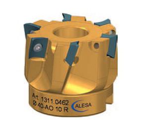 Fresa de dos cortes - ALESA - de plaquita / para planear / HSS