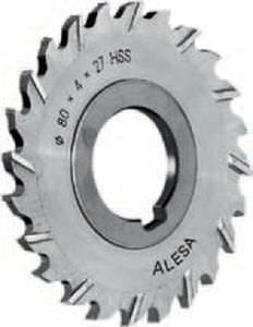 Fresa tres cortes - 3555 - ALESA - monobloque / de ranurado / HSS