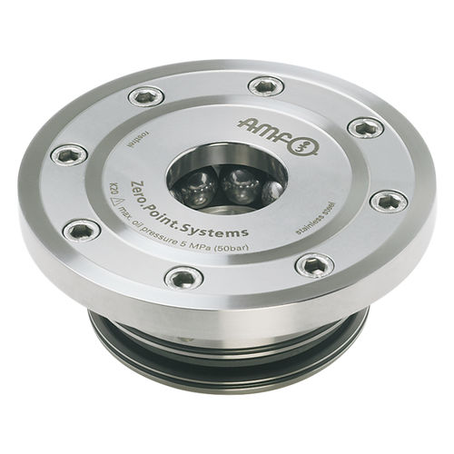 Cilindro de sujeción de punto cero integrable - 6370EARHA - ANDREAS MAIER GmbH & Co. KG (AMF) - hidráulico / rápido / redondo