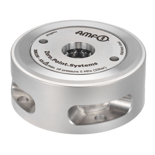 Cilindro de sujeción de punto cero de mesa - 6370AARH series - ANDREAS MAIER GmbH & Co. KG (AMF) - hidráulico / rápido / redondo
