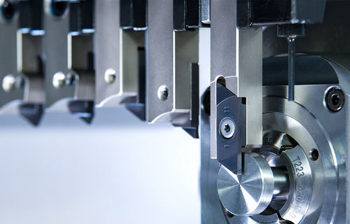 Herramienta de ranurado de plaquitas intercambiables - System 208 - GÜHRING - con plaquitas reversibles / para torno de decoletaje de tipo suizo / con fluido de refrigeración interno