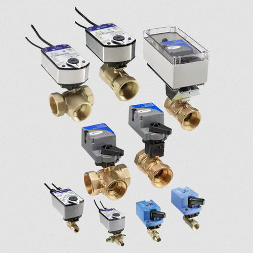 Válvula de bola - johnson controls - con control neumático / de cierre / roscada