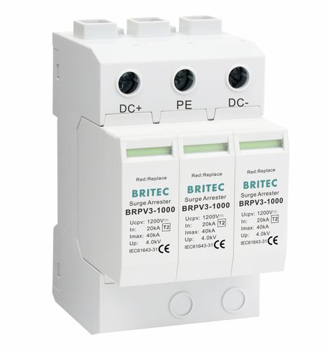 Protector de sobretensión de tipo 2 - BRPV3-1000 - Britec Electric Co., Ltd - clase II / de instalación eléctrica / con teleseñalización