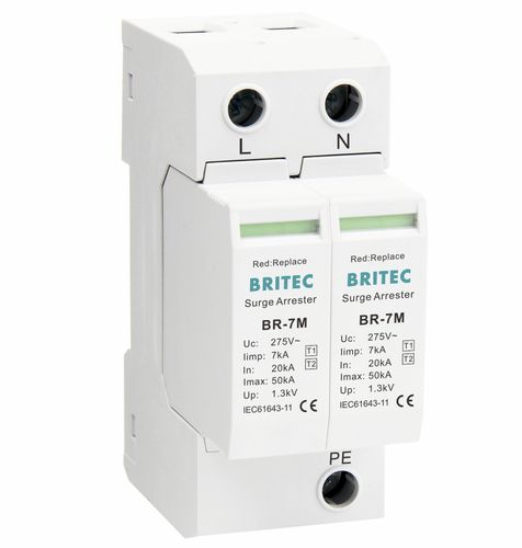 Protector de sobretensión de tipo 1 - BR-7M 2P series - Britec Electric Co., Ltd - de tipo 2 / clase I / clase II