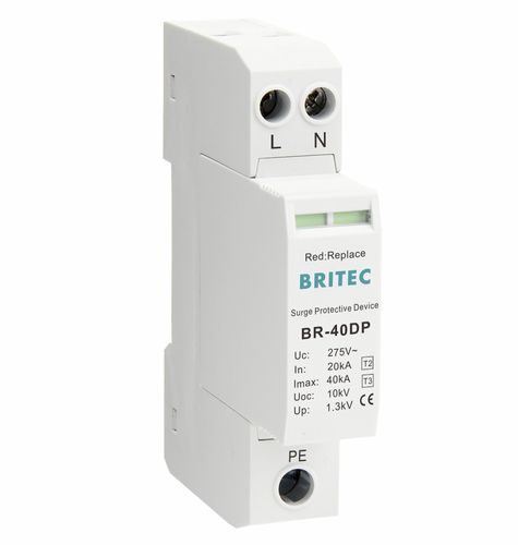 Protector de sobretensión de tipo 2 - BR-40DP 2P series - Britec Electric Co., Ltd - de tipo 3 / clase II / clase III