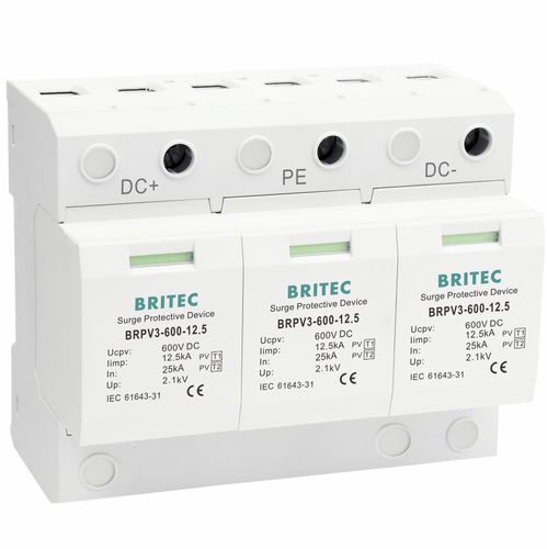 Protector de sobretensión de tipo 1 - BRPV3-600-12.5 - Britec Electric Co., Ltd - de tipo 2 / clase I / clase II
