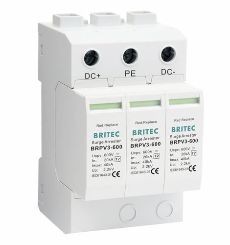 Protector de sobretensión de tipo 2 - BRPV3-600 - Britec Electric Co., Ltd - clase II / de instalación eléctrica / con teleseñalización