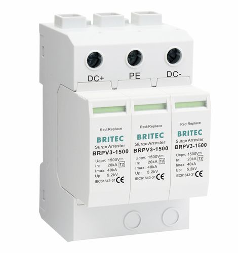 Protector de sobretensión de tipo 2 - BRPV3-1500 - Britec Electric Co., Ltd - clase II / de instalación eléctrica / con teleseñalización