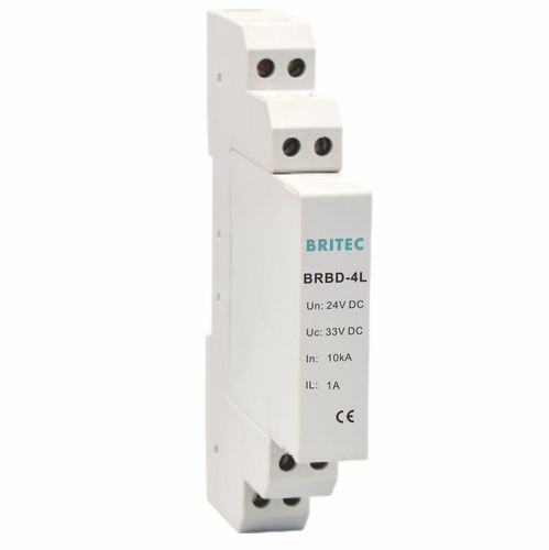 Protector de sobretensión de tipo 2 - BRBD-4L series - Britec Electric Co., Ltd - para transmisión de señales / de instalación eléctrica / para aplicaciones de telecomunicaciones